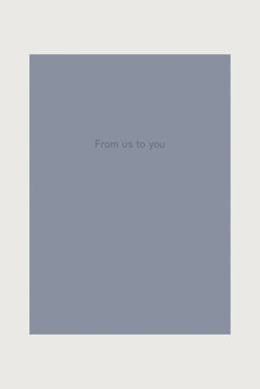 Card - From us to you | Gray