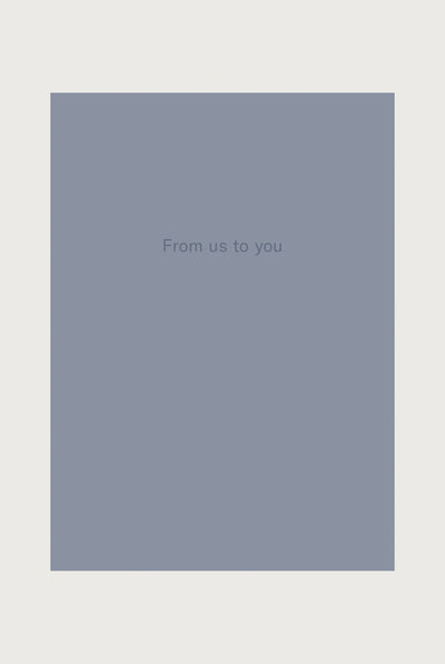 Card - From us to you | Gray