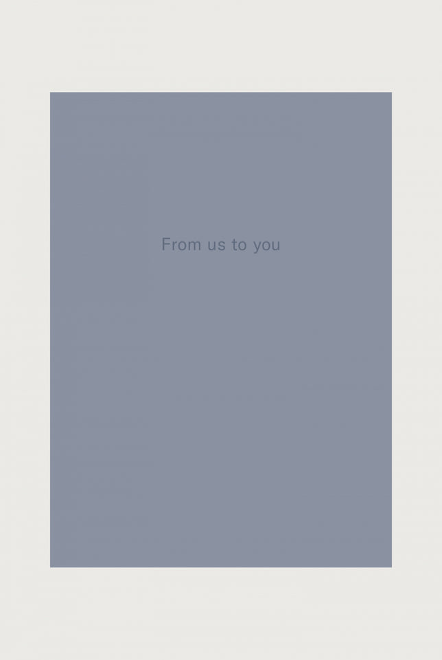 Card - From us to you | Gray
