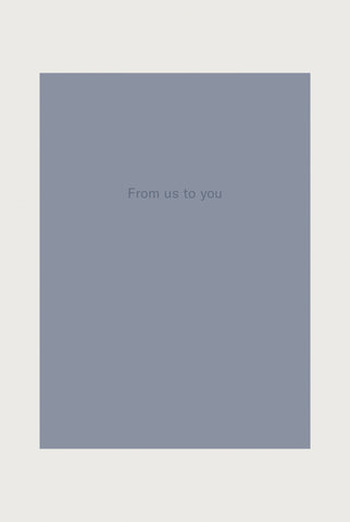 Card - From us to you | Grey