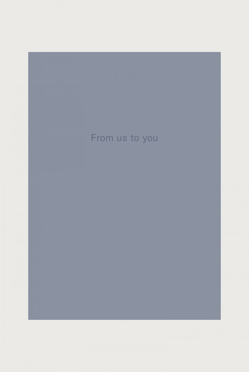 Card | From us to you | Grey