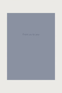 Card - From us to you | Grey