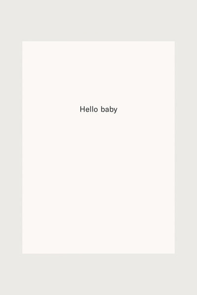 Card - Hello baby | Cream