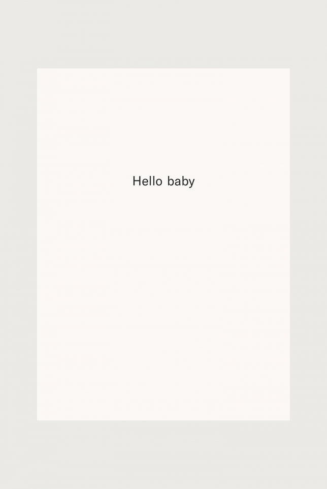 Card - Hello baby | Cream
