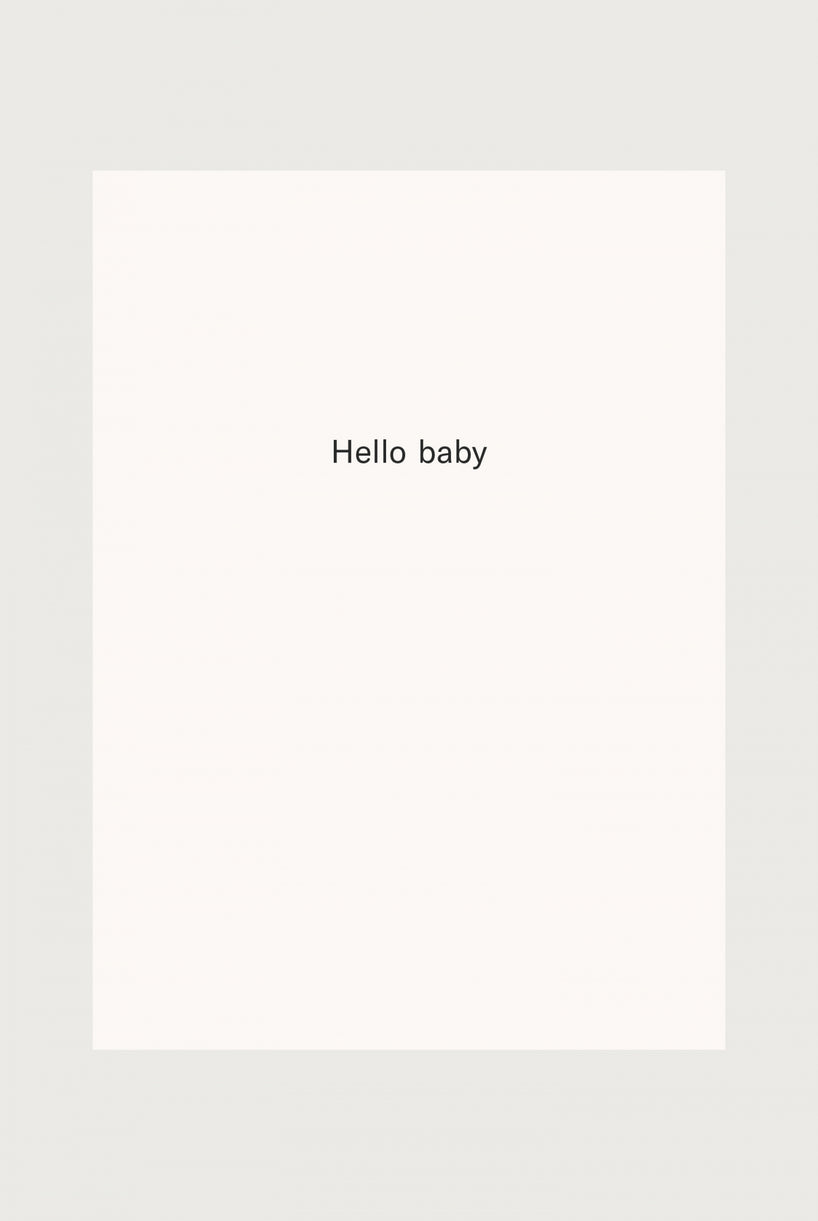 Card - Hello baby | Cream