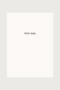 Card - Hello baby | Cream