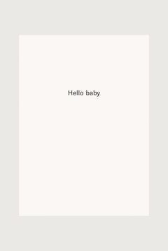 Card - Hello baby | Cream