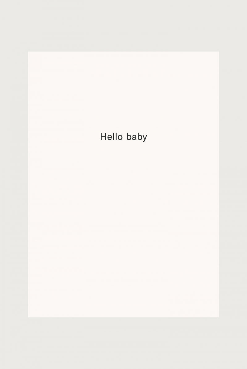 Card - Hello baby | Cream