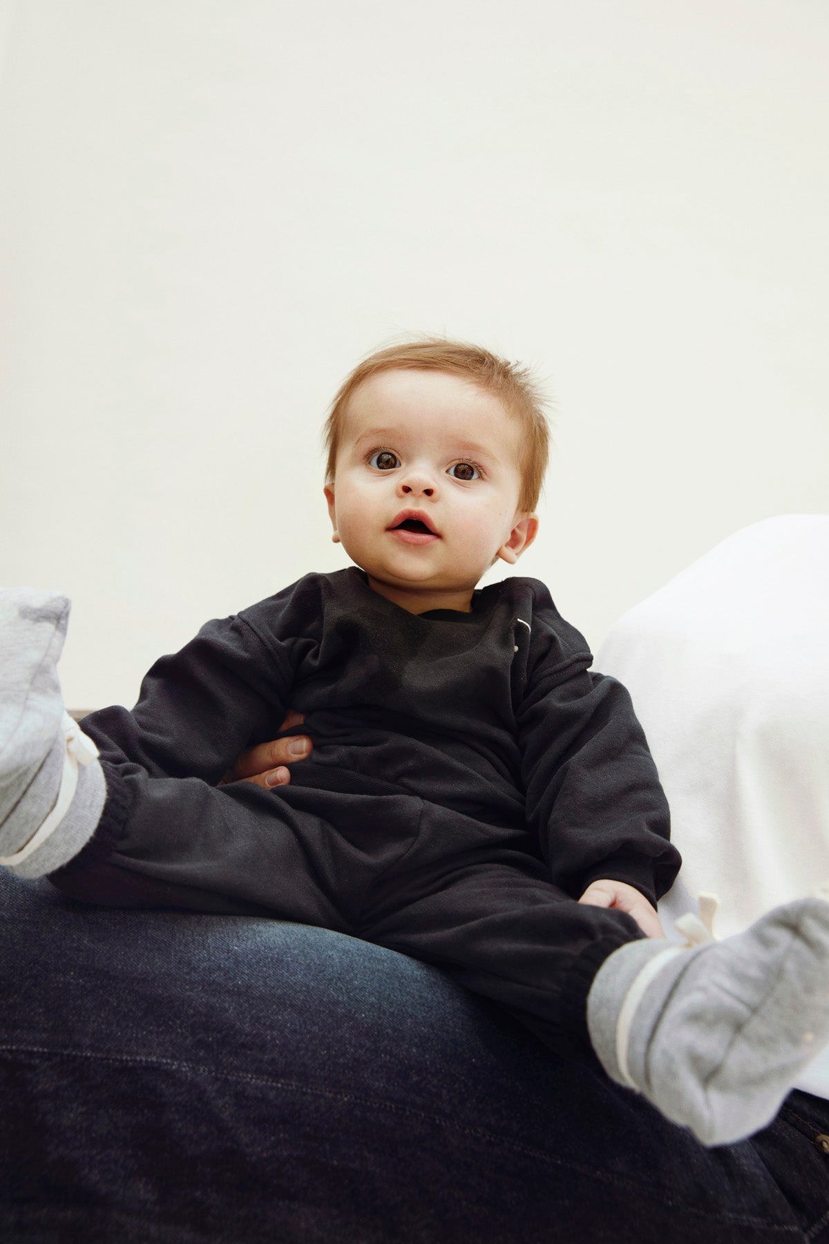 Baby Ribbed Booties | Grey Melange