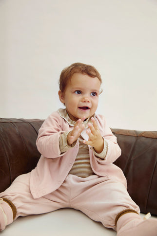 Baby Raglan Vest | Faded Pink