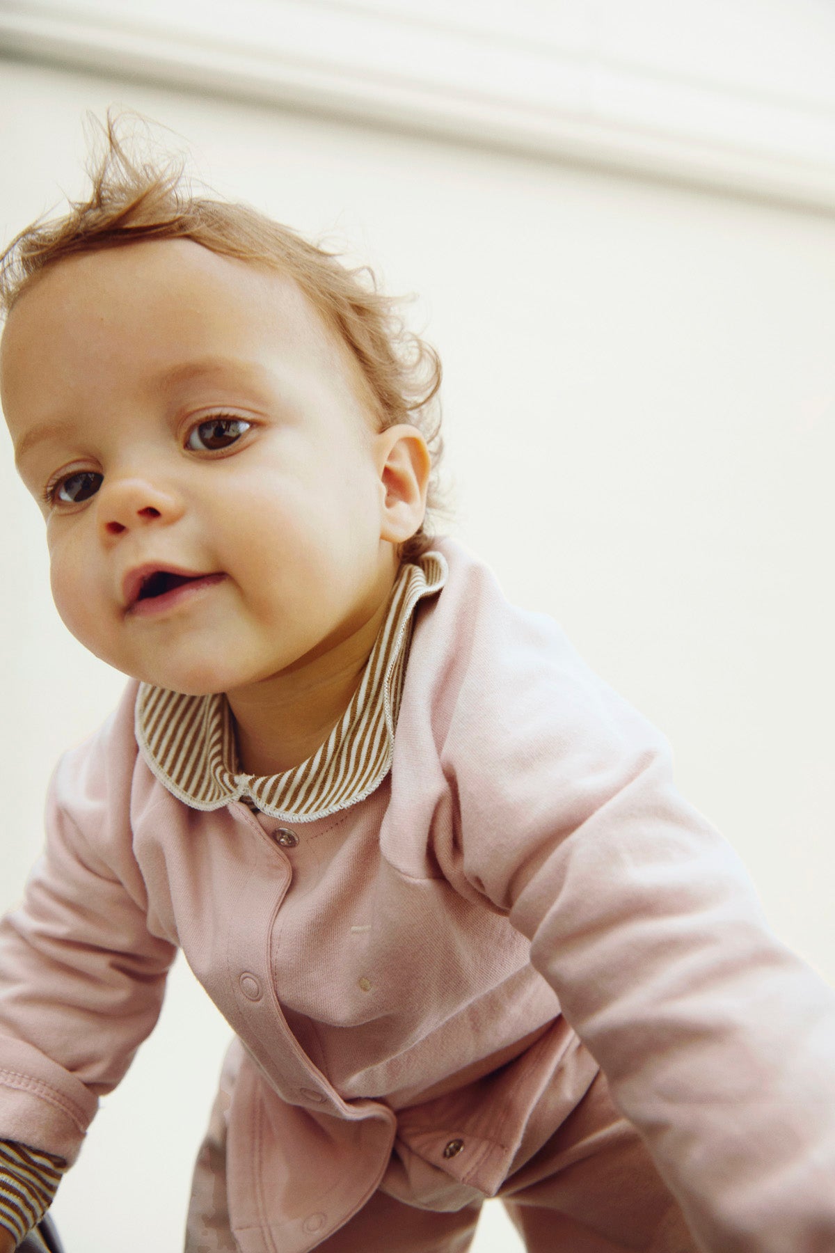 Baby-Raglan-Cardigan | Faded Pink