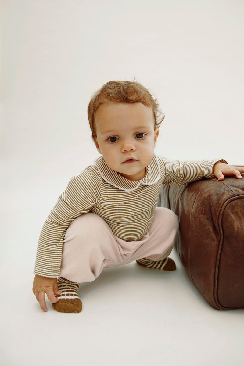 Baby Collar Onesie | Woody - Cream