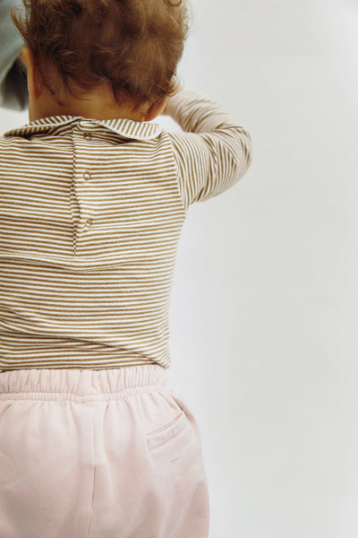 Baby Collar Onesie | Woody - Cream