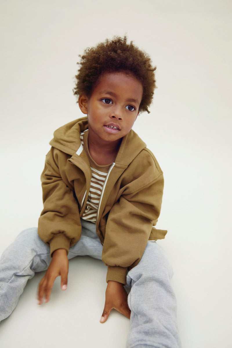 Hooded Cardigan with Zip | Woody