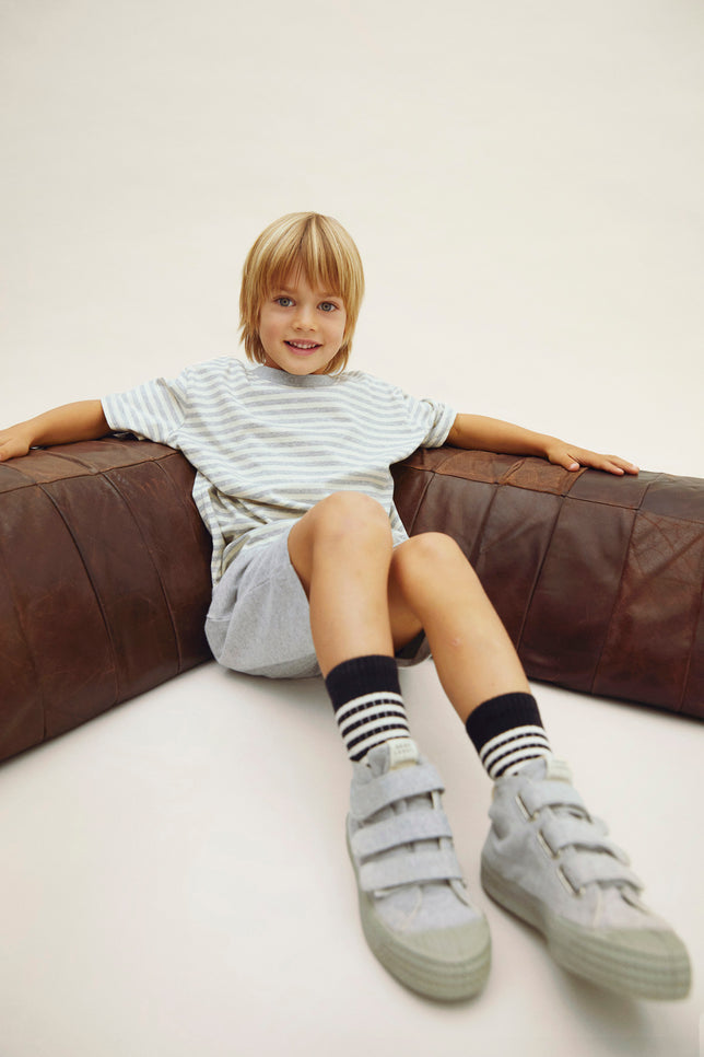 Ribbed Socks 2-Pack | Pirate Black - Cream