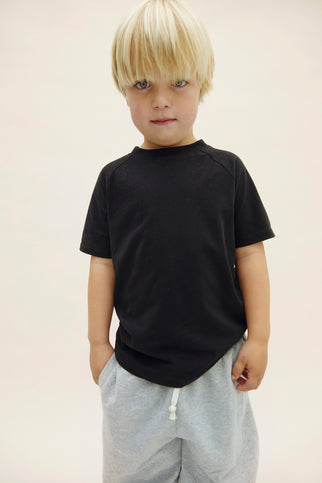 Crewneck Tee | Pirate Black