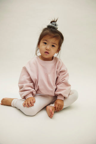 Dropped Shoulder Sweater | Faded Pink