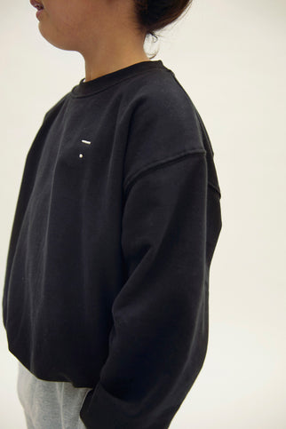 Dropped Shoulder Sweater | Pirate Black