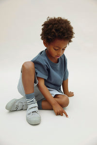 Oversized Tee | Blue Grey