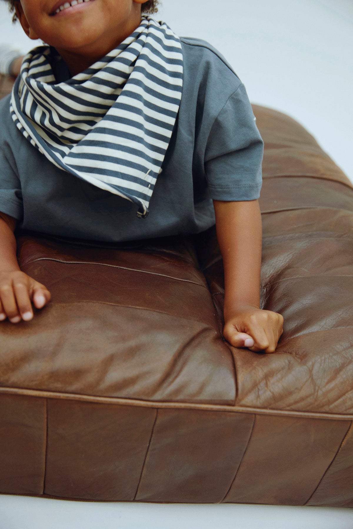 Multi Swaddle - Scarf | Blue Grey - Cream