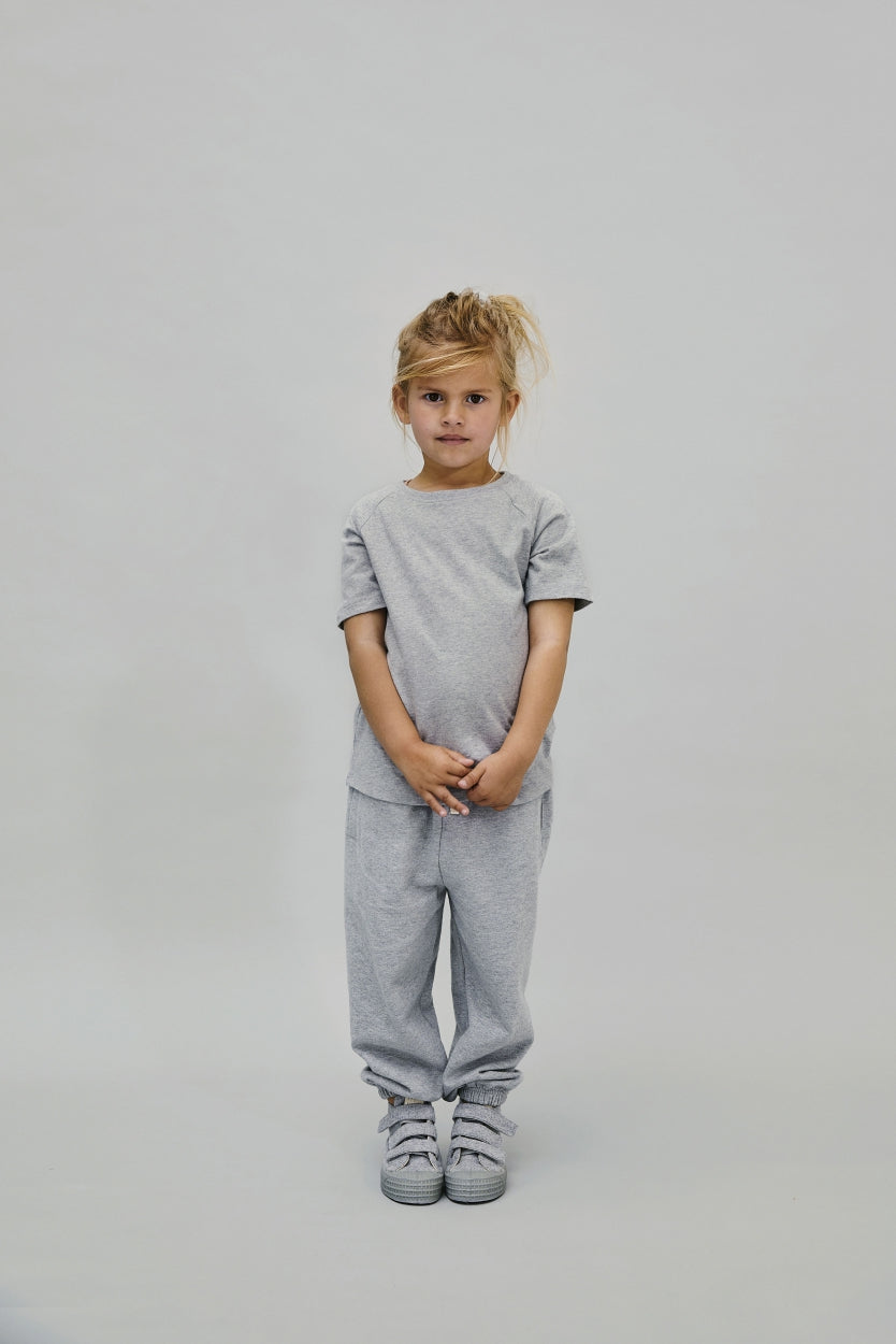 Crewneck Tee | Grey Melange