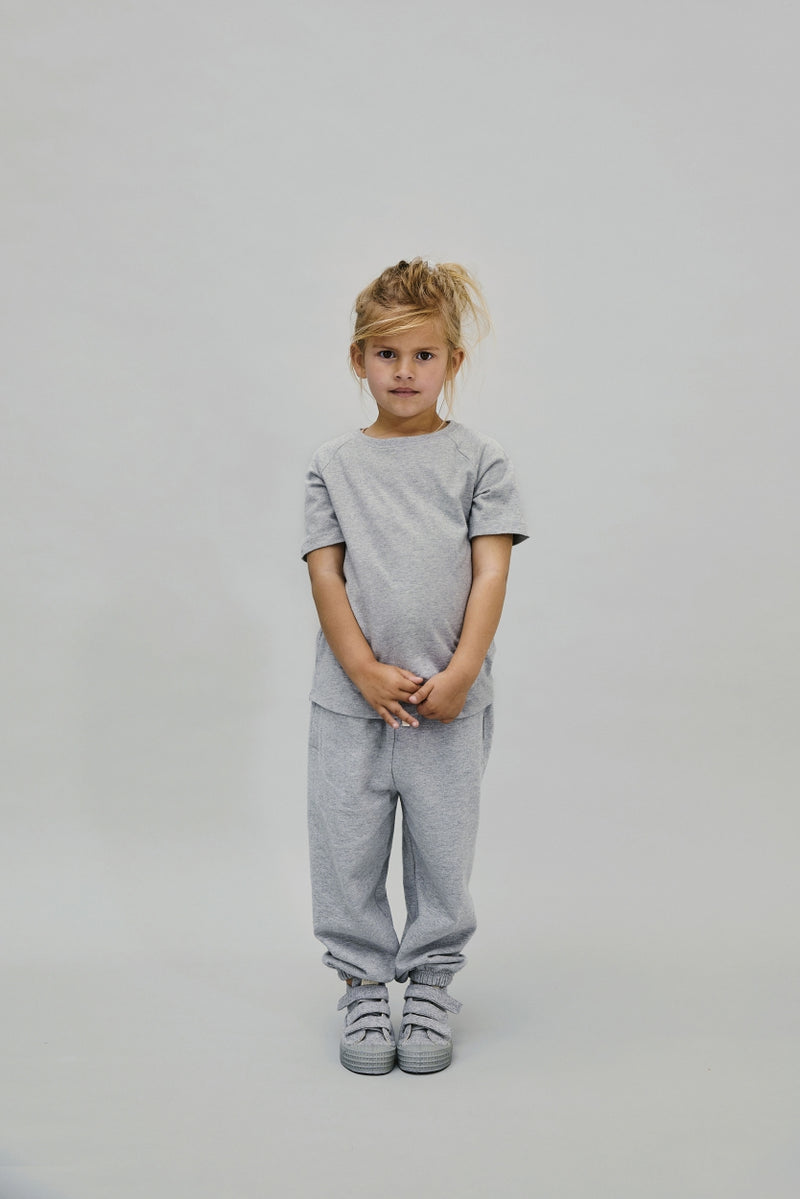 Crewneck Tee | Grey Melange