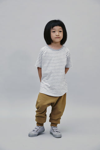 Crewneck Tee | Gray Melange - Off White