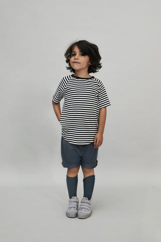 Geribde Sokken | Blue Gray