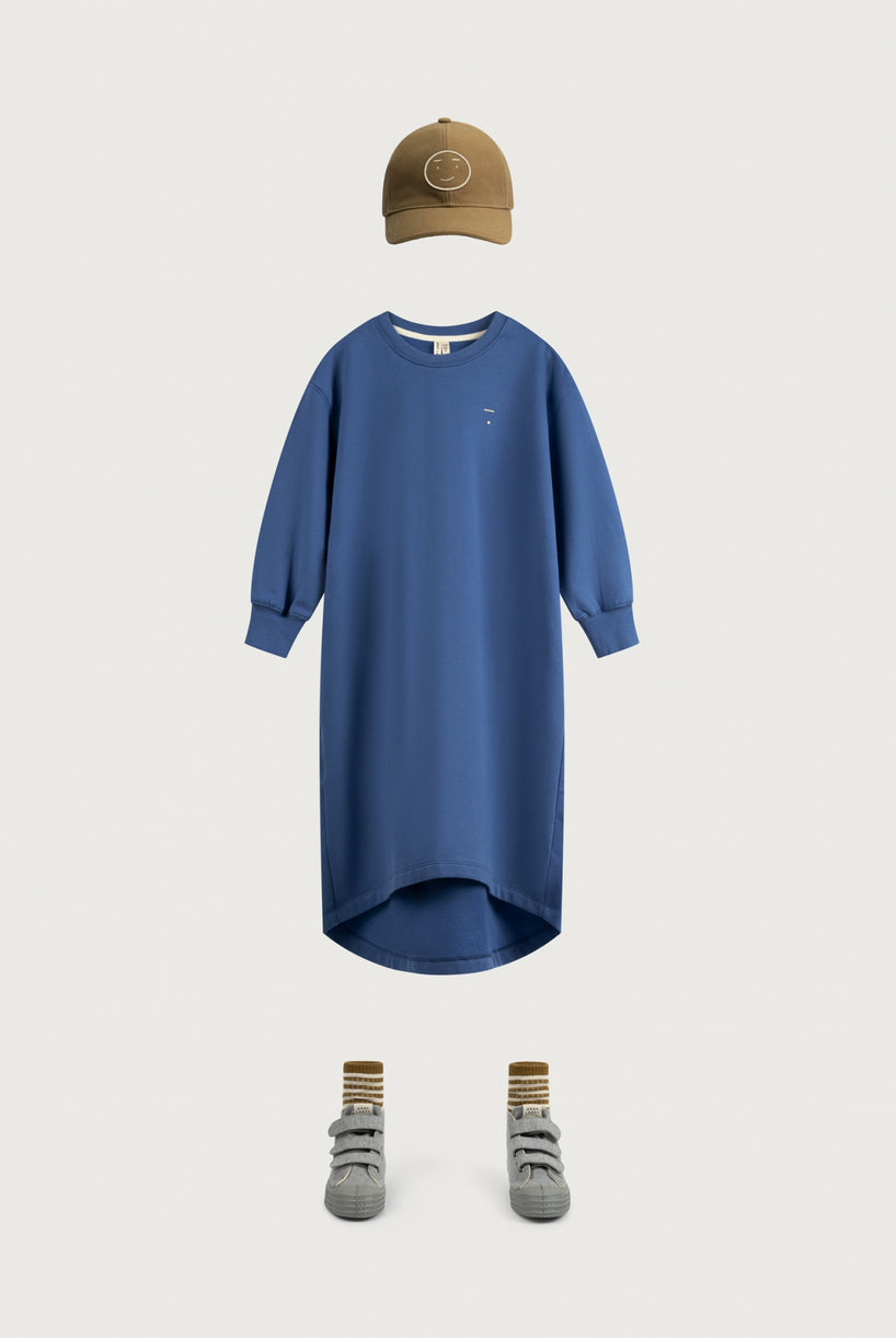 Oversized Circle-cut Dress | Blue Moon