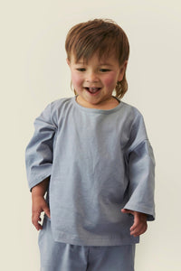 Dropped Shoulder T-shirt | Stone Gray