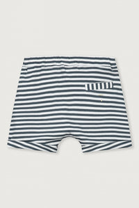 Korte Broek | Blue Grey - Off White