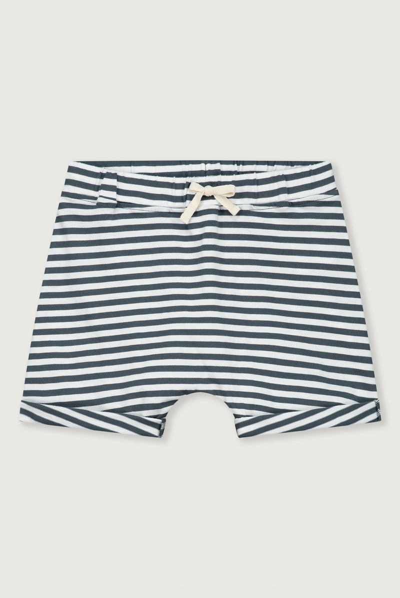 Korte Broek | Blue Grey - Off White