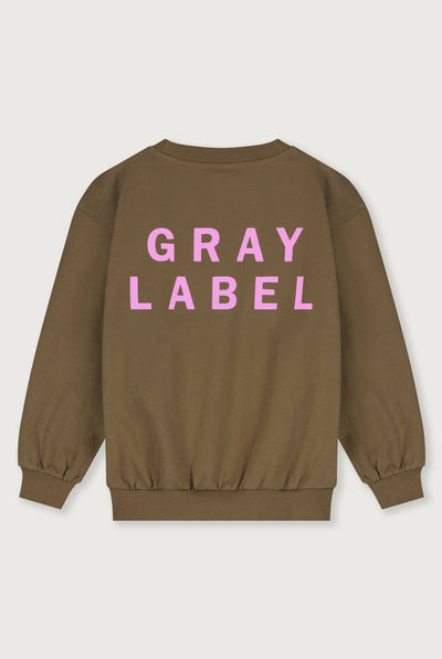 Logo Dropped Shoulder Sweater | Woody - Bubblegum