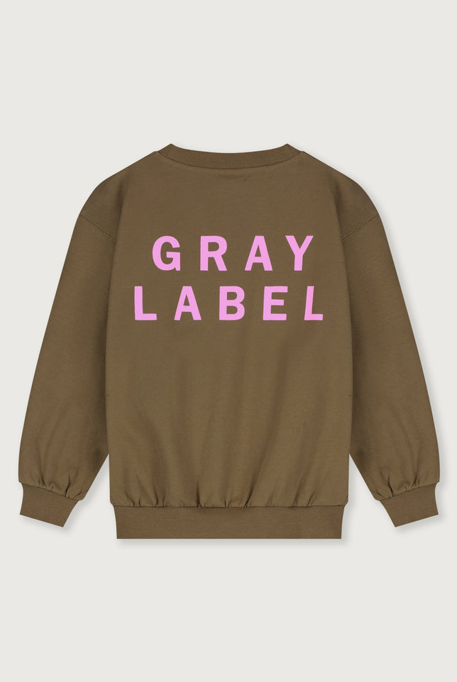Logo Dropped Shoulder Sweater | Woody - Bubblegum