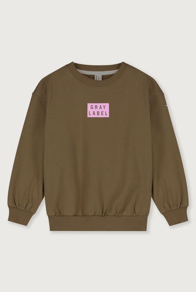 Logo Dropped Shoulder Sweater | Woody - Bubblegum