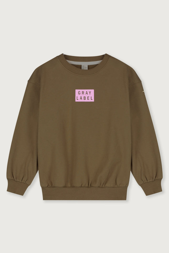 Logo Dropped Shoulder Sweater | Woody - Bubblegum