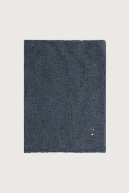 Knitted Endless Scarf | Blue Grey
