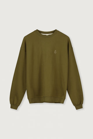 Adult Dropped Shoulder Sweater | Olive Green