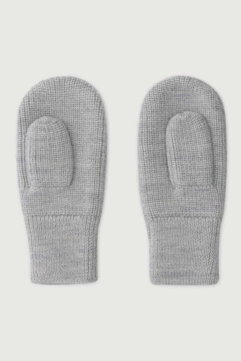 Knitted Mittens Grey Melange