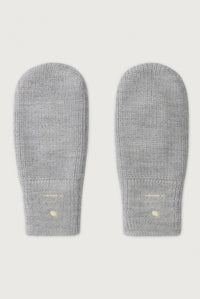 Knitted Mittens Grey Melange