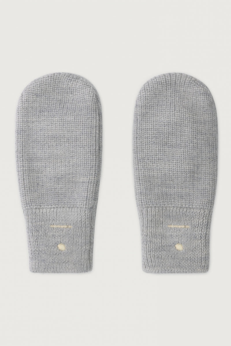 Knitted Mittens Grey Melange