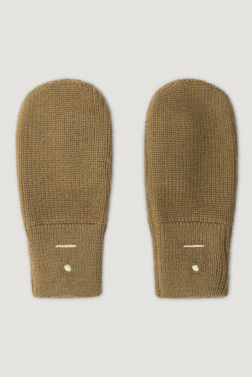 Knitted Mittens Peanut