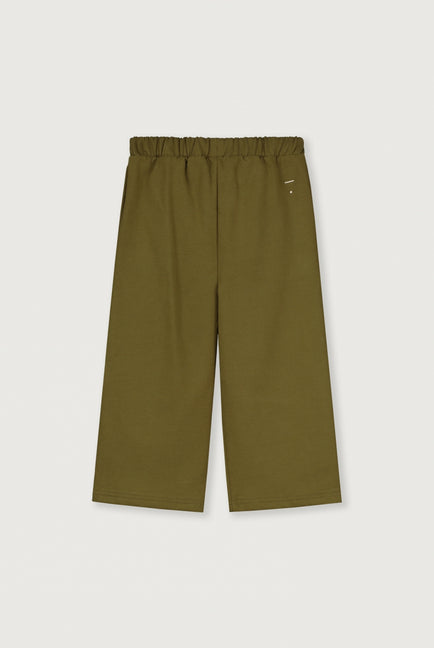 Straight Leg Trousers Olive Green