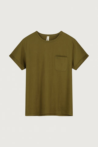 Adult S/S Pocket Tee | Olive Green