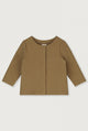 Baby jacket with buttons in a brown color