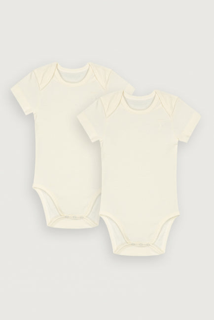 Baby S/S Body 2-pack | Cream