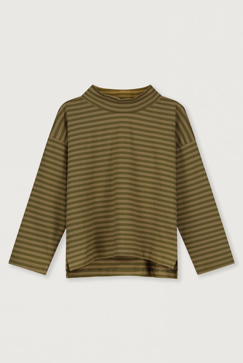 L/S Turtle Neck Tee Olive Peanut