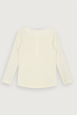 L/S Henley Vest Cream