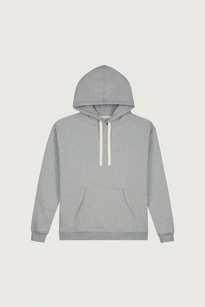 Grey cheap melange hoodie