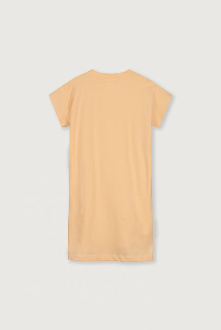 Langes T-Shirt-Kleid | Apricot